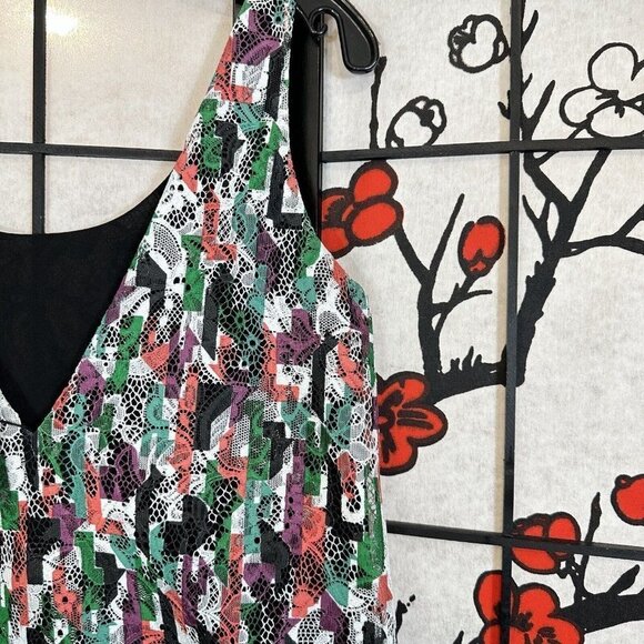 BALENCIAGA NICOLAS GHESQUIERE Blouse Top Sleeveless Size 40 US Medium Printed - Picture 6 of 10